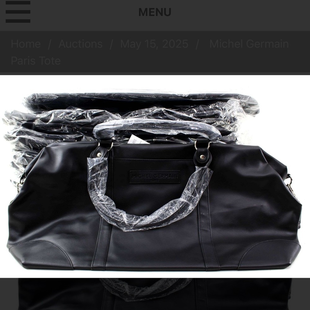 Michel Germain black tote bag. NWT